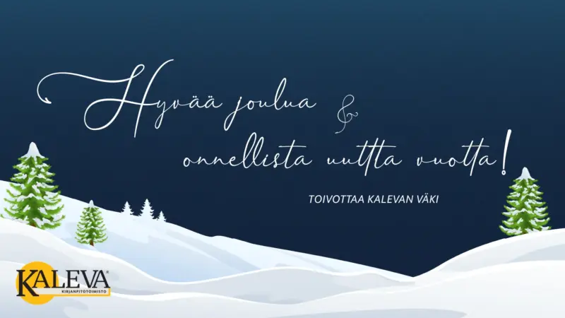 Hyvää joulua koko Kalevan porukalta!